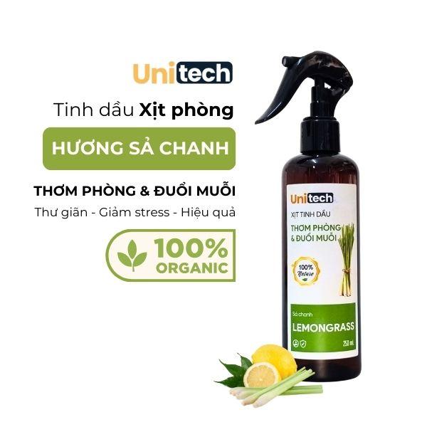 Xịt Tinh Dầu Thơm Phòng & Đuổi Muỗi 250ml Hương Sả Chanh Khử mùi, thơm phòng…