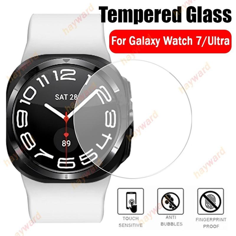 Product Introduction of Tempered Glass for Samsung Galaxy Watch 7 Ultra/Watch 7 6 5 4 40mm 44mm 47mm HD Screen Protector Anti-Scratch Clear Protective Film 9
