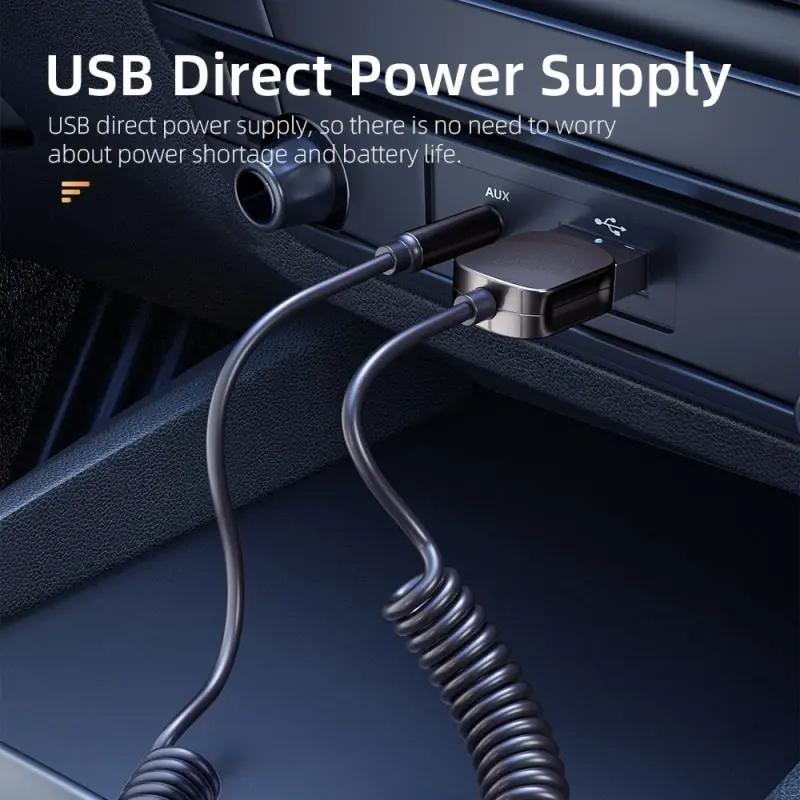 Product Introduction of Bluetooth Audio Receiver Dongle USB To 3.5mm Jack Car Audio Aux Bluetooth 5.0 Handsfree Kit 39