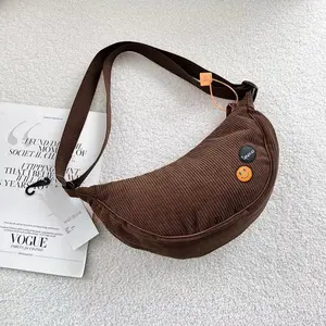 TAPAXCO Tas Selempang Pria Wanita Corduroy Tas Slingbag Lily FREE 2 BROSS Kasual Local Original shoulder bags Terbaru TAPAXCO Tas Selempang Pria Wanita Corduroy Tas Slingbag Lily FREE 2 BROSS Kasual Local Original shoulder bags Terbaru