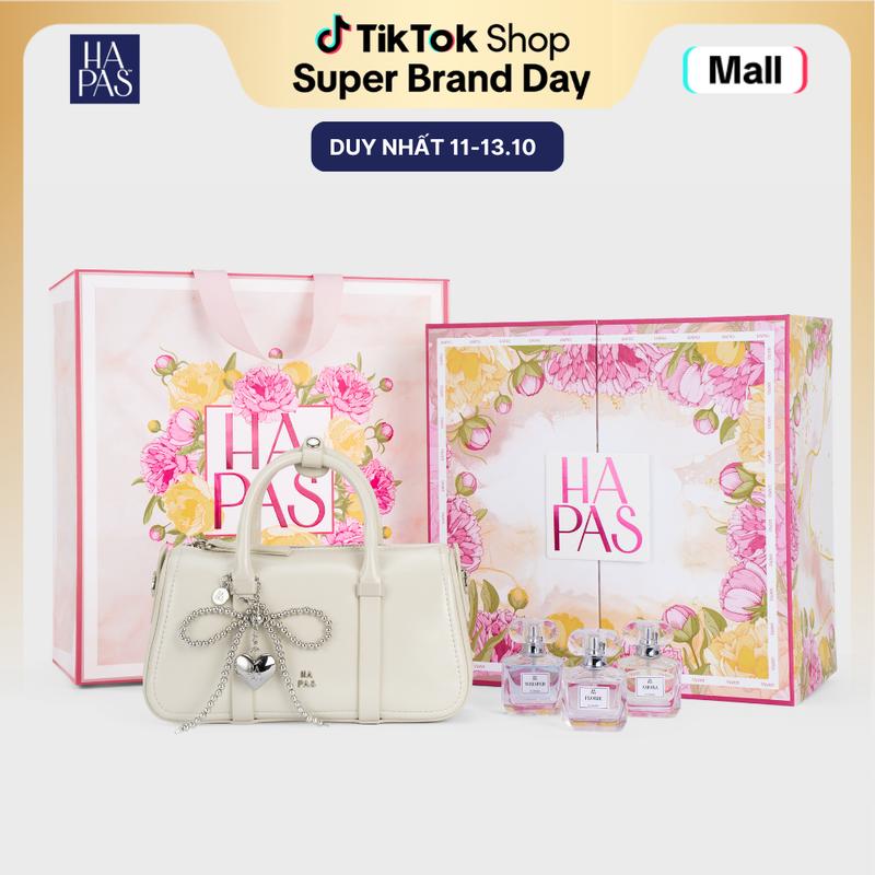 Set Quà Tặng 20.10 "Yêu Yêu 2025" HAPAS - Hộp Quà Tặng Túi Xách Cao Cấp Dành Tặng Mẹ, Tặng Người Thương 20.10