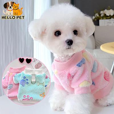 Áo Len Dệt Kim vải nỉ Ấm Áp Và Thân Thiện Với Làn Da Cho Thú Cưng Mùa Thu Và Mùa Đông Thích Hợp Cho Chó Nhỏ Như Bichon Teddy Và Mèo Quần Áo Hai Chân