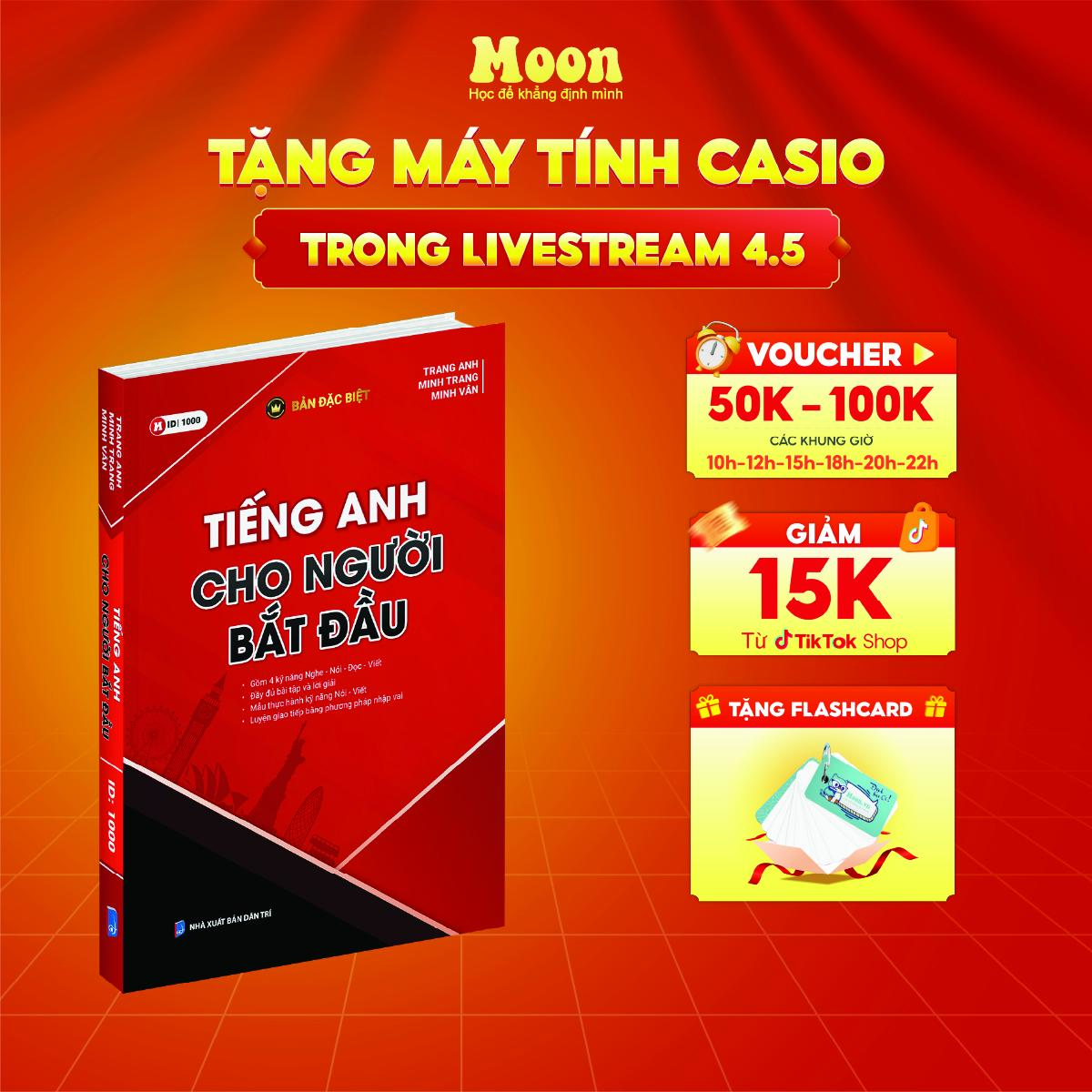 Sách Tiếng anh cho người mới bắt đầu Moonbook