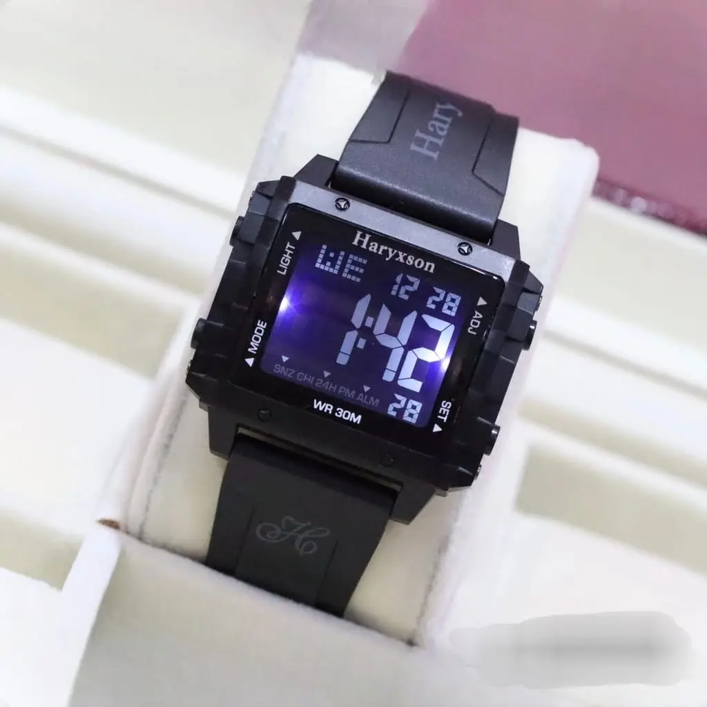 HARYXSON 2119 - Jam Tangan Wanita Digital Strap Rubber Tanggal Aktif Fashion Watches Digital
