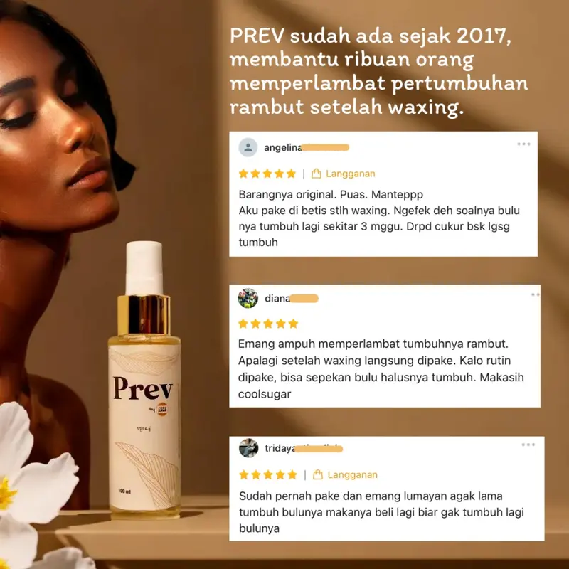 Paket Hemat - Prev & Coolsugar Wax Jar S - Waxing Hair Removal dan Perawatan Ketiak 6