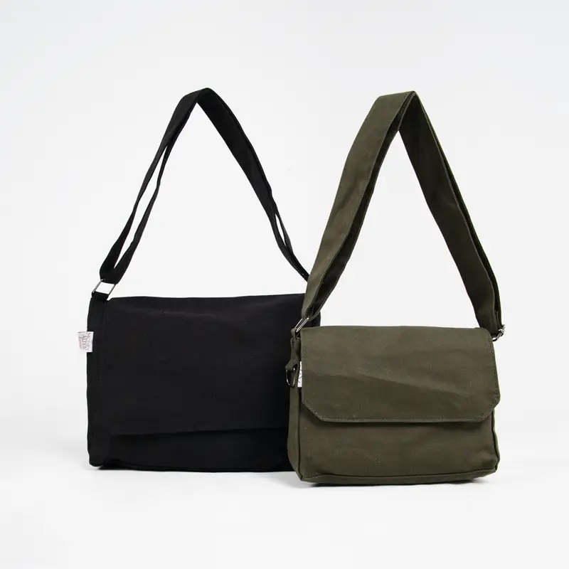 Flap Bag by Money Alter / Tas Selempang Bahan Kanvas 2 Size 1