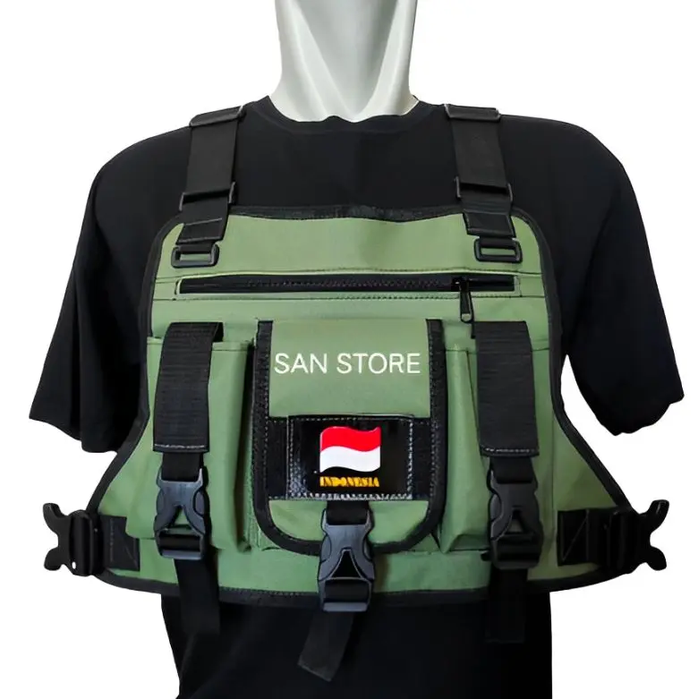 Tas Dada Tactical Army Hijau Model Terbaru - Selempang, Pria, Slingbag