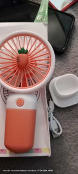 Product Review of Mini Genggam Kipas Angin Genggam Meja Asrama Atas USB Isi Ulang Portable Kipas Angin Kecil Buah Kipas Listrik Lucu from M**l 0