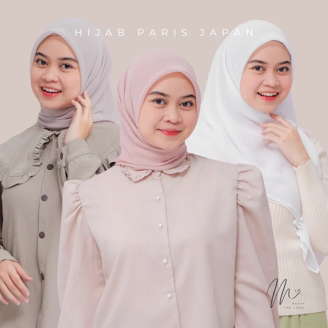 Original Paris Japan (Hijab Segiempat Paris Japan) - nashathelabel