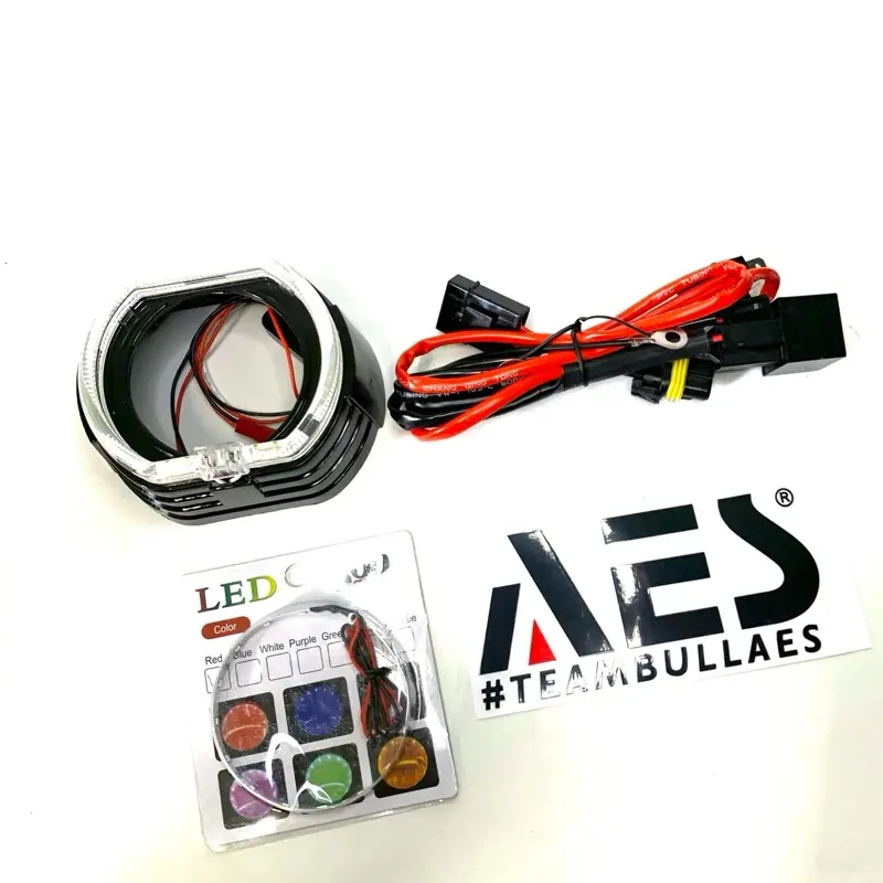 PAKET KOMPLIT Biled AES TURBO GEN 2 set 3 inch 55 Watt Cut Off FLAT Original AES BILED AES TURBO 2 3INC BLUELENS 3