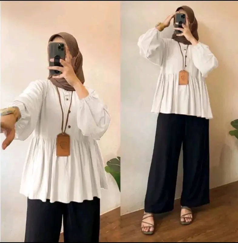 Onella Blouse Atasan Wanita - Atasan Kekinian Fit to L - Terbaru Bahan Rayon Adem - BISA COD 1