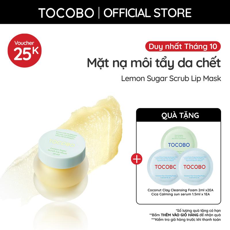 Mặt nạ môi tẩy tế bào chết & làm mềm môi Tocobo Lemon Sugar Scrub 20ml