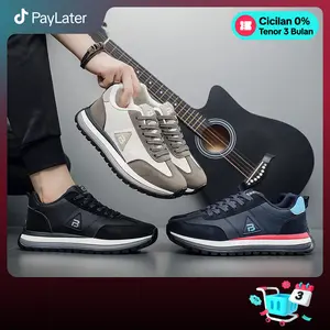 PANARYBODY Sepatu Cowok Sneakers Cowok Tiga Warna Modis Fashionable Trendy Sport Shoes Kasual Pria Kerja Olahraga QN325