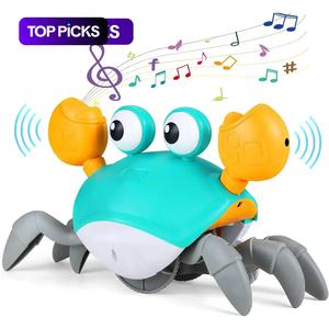 イレクトリック・クローリング・クラブ・デザイン・トイ、音楽付き自動回避歩行感覚玩具、インタラクティブ・ミュージカル・トイ、サマーギフト、フィジェット・トイ、バースデーギフト、ギフト