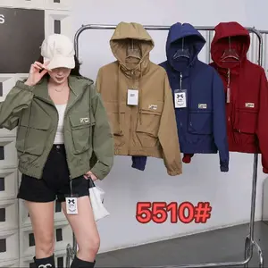 Jaket import premium semi crop wanita