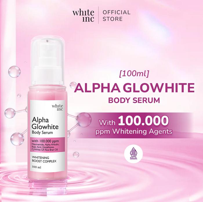 100ml White Inc Alpha Glowhite Body Serum Kulit Cerah Halus Dan Lembut