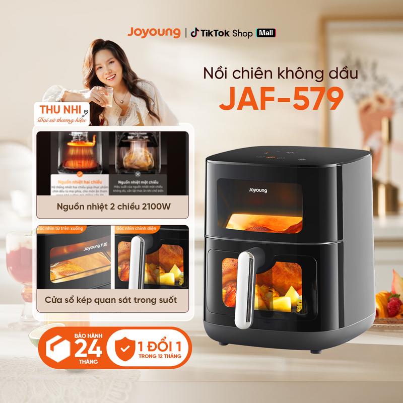 Nồi chiên không dầu Joyoung JAF-579, Dung tích lớn 6.0L, Nguồn nhiệt 2 chiều…