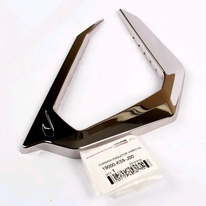 Garnish Cover Radiator Honda New Vario 125 & 150 Esp Chrome Original Honda (2018 - Sekarang) aksesoris motor 6