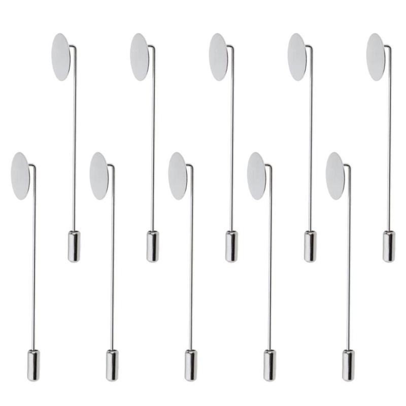 10pcs Blank Stainless 5cm DIY Boutonniere Pin Findings - TikTok Shop ...