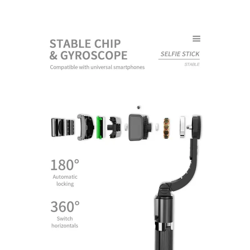 STABLE TRIPOD L08 SELFI STICK TONGSIS Aluminium Bluetooth Remote Kamera Stabilizer Ponsel Panjang 4