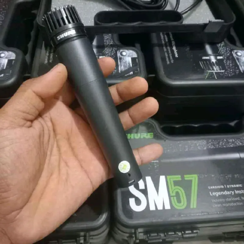 SHURE SM 57 untuk Kendang, Keplak, dan Rebana dengan Kabel 4 Meter Microphone 0