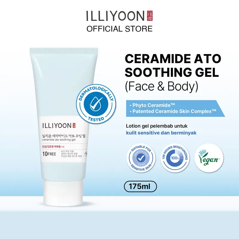ILLIYOON Ceramide Ato Soothing Gel 175ml - Moisturizer Melembapkan - Menenangkan Kulit - Tekstur Ringan Mudah Menyerap 1