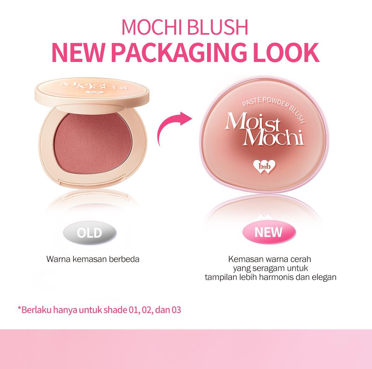 【NEW SHADE】 BNB Barenbliss Moist Mochi Paste Powder Blush 4.5g | Cheek, Lip, Eyeshadow pH-Adjusting Cream Blush On High Pigmented Tahan hingga 12 jam Lasting Color Ringan Blendable & Melembapkan Tampilan Sehat Seharian dengan 3X Botanic Infusion & Vit.E