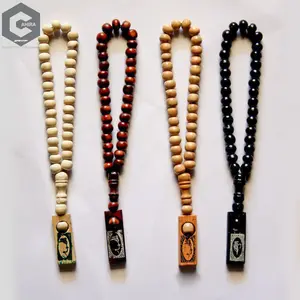 Tasbih Muslim Kayu Motif 33 Butir Suvenir Haji Umrah dan Hajatan Termurah