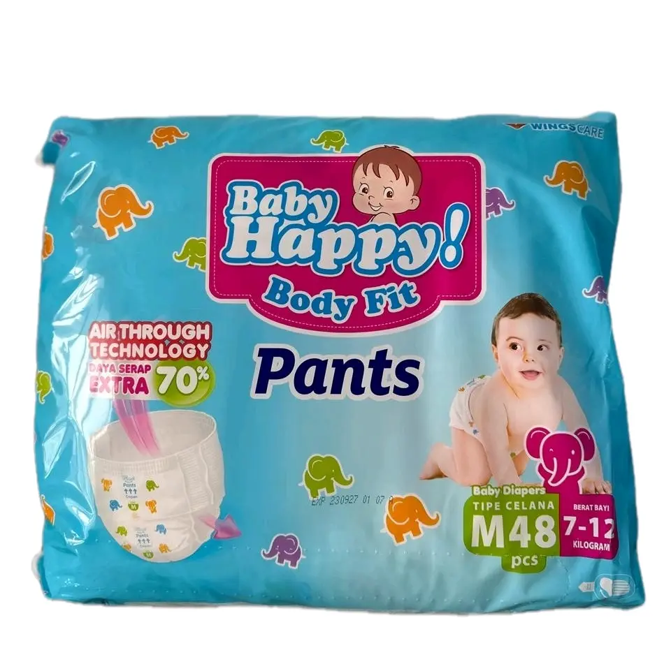 Paket 1 BAG JUMBO BABYHAPPY Pants ( M48 / L42 / XL 38 ) Promo SALE Popok Bayi