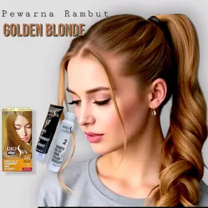 Diosys Hair color Golden Pewarna Rambut Permanen Tahan Lama 45ml Cat Rambut Warna Pirang