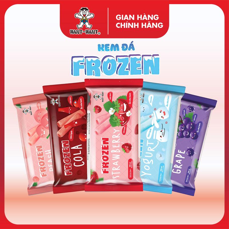 NƯỚC GIẢI KHÁT WANT WANT FROZEN MINI NHIỀU HƯƠNG VỊ 210ml gói 