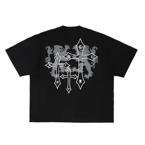 Combed Choizee T-shirt Oversize boxy fit Black 24s
