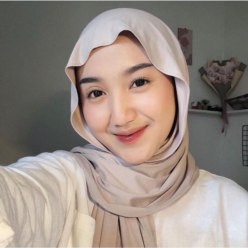 PASHMINA RAYON/ PASHMINA BAHAN KAOS / PASHMINA MLEYOT PREMIUM JAHIT TEPIi 3
