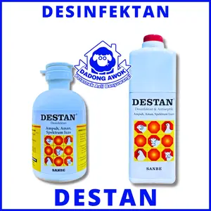 DESTAN 100ml & 1 L Desinfektan anti virus Bakteri steril kandang tempat pakan minum sapi domba ayam