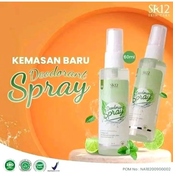 SR12 DEODORAN SPRAY MENCEGAH BAU BADAN/ BPOM 0