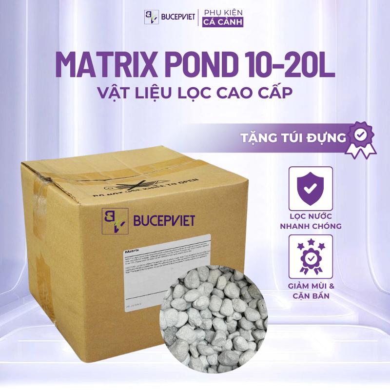 Seachem Matrix & Pond Matrix Thùng Nguyên 20 Lít Vật Liệu Lọc Cao Cấp Cho Bể Cá Cảnh