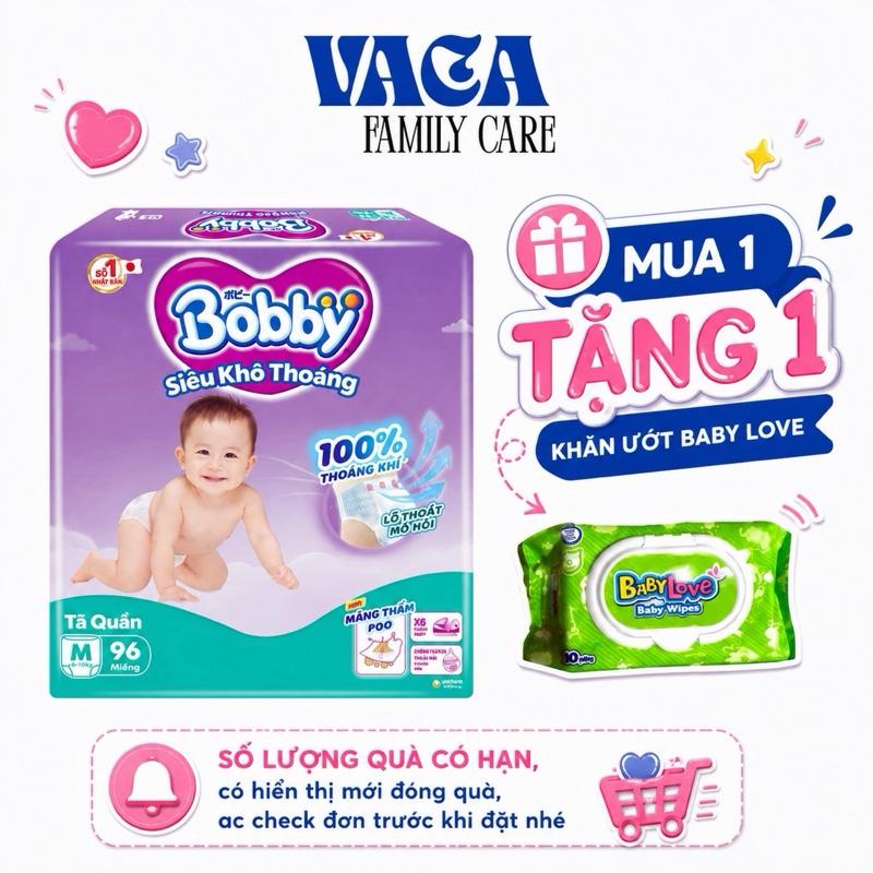 Tã Bỉm Quần Bobby Ultra Siêu khô thoáng đủ size M96 L88 XL74 XXL68 cho bé
