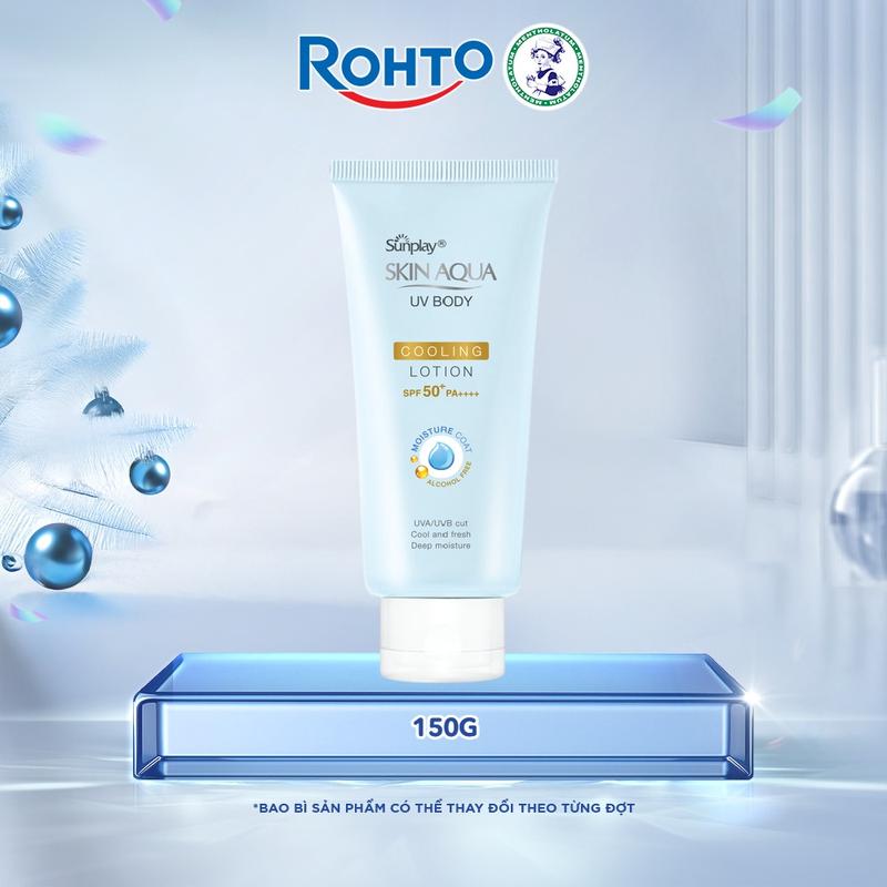  Kem Chống Nắng Dưỡng Thể Mát Lạnh Sunplay Skin Aqua UV Body Cooling Lotion SPF 50+ PA++++ 150g 