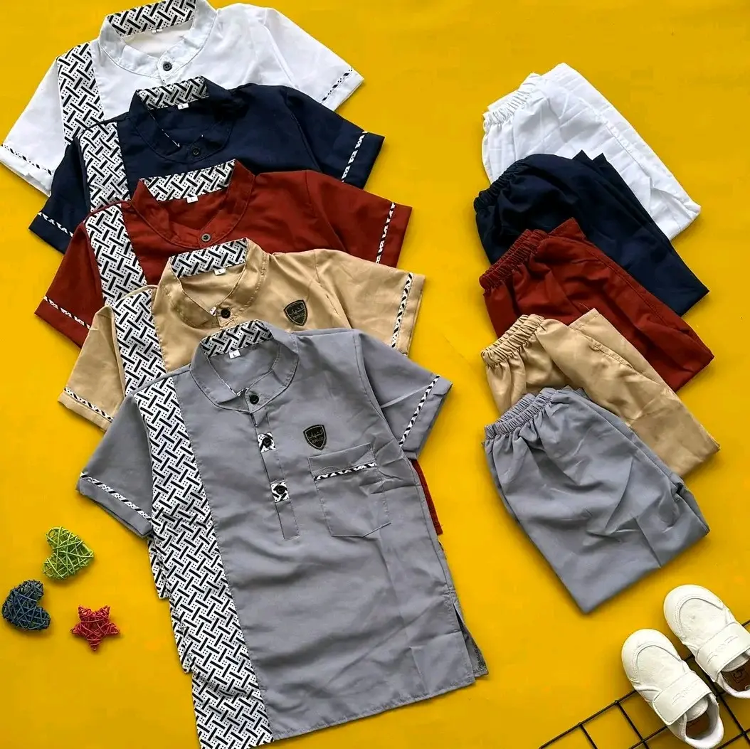 Setelan koko anak tangan pendek / setelan baju koko muslim