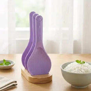 CENTONG NASI MILAMIN 1 PCS / CENTONG NASI TEBAL / SENDOK NASI SMILE MURAH BAYAR DI TEMPAT /COD Ungu