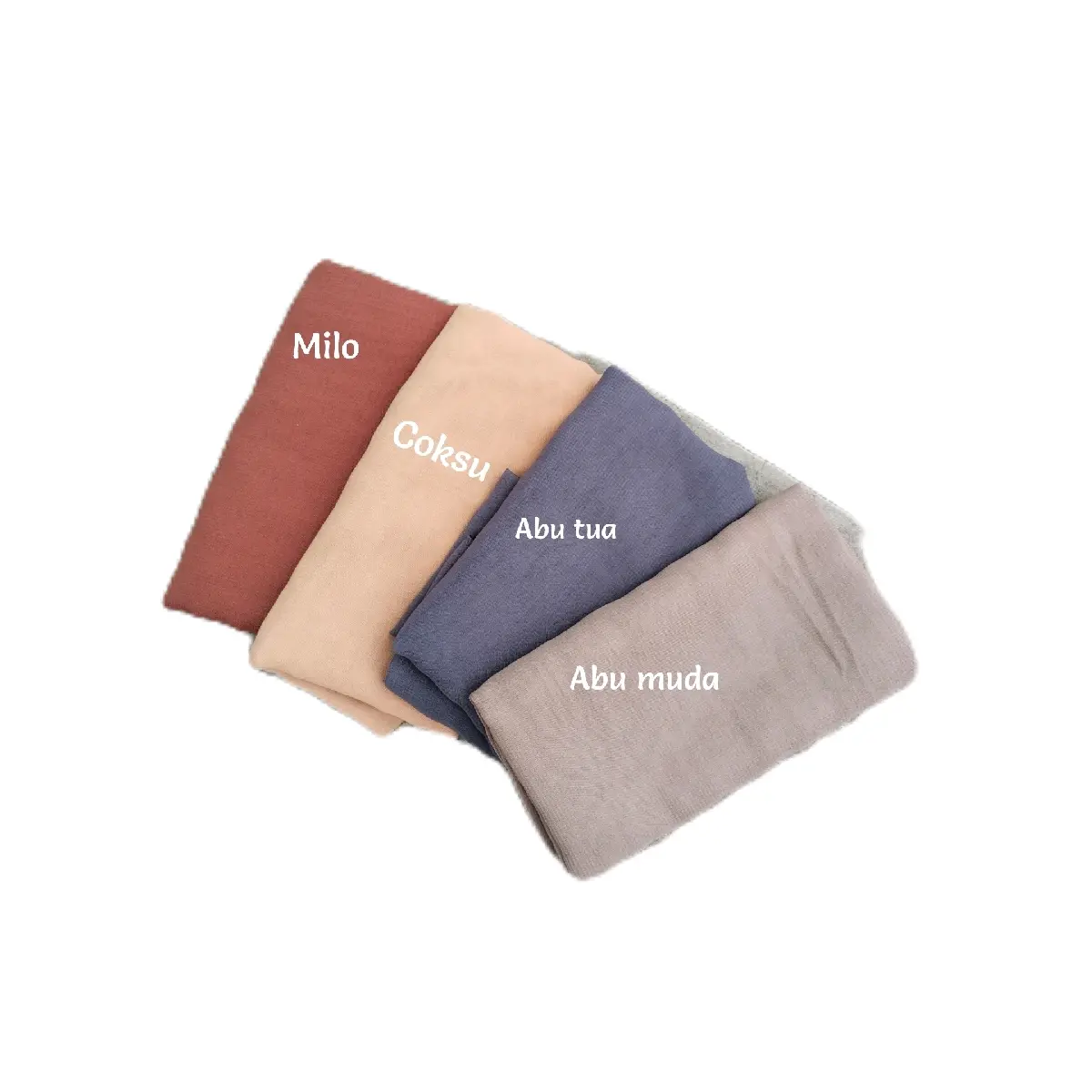 WARNA ABU MUDA bella square segi empat hijab Muslim Kerudung