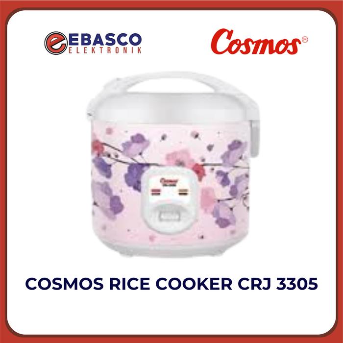Gambar COSMOS Rice Cooker CRJ 3305 Kapasitas 1,8 Liter Panci Anti Lengket Motif Beragam Bergaransi Resmi dari Ebasco Elektronik Kab. Bandung Barat Tokopedia