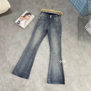 ORE - Highwaist Cutbray Jeans Rose Strech Kaki Lebar 2 Buttons / Size 27 -34