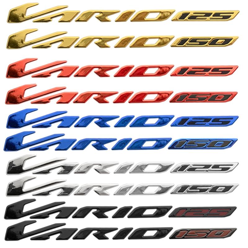 Miếng Dán Biểu Tượng Honda Vario Mới, 3D, Có vảio 125 vảio 150, Miếng Dán Số Màu Đen, Phụ Kiện Xe Máy Bằng Nhựa Mềm, Miếng Dán Đồ Trang Trí, Một Cặp, Có 5 Màu, Thích Hợp Cho Trái Và Phải Nhãn Dán Tem Sticker vảio  125
