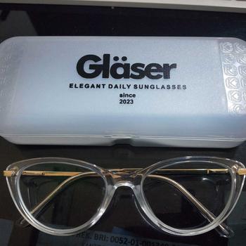 Product Review of Frame Kacamata Yumna - Bisa Minus Plus Cylinder (Free Box+Lap) Biru Frame Perempuan Laki-laki Eyewear vascka from N**️ 1