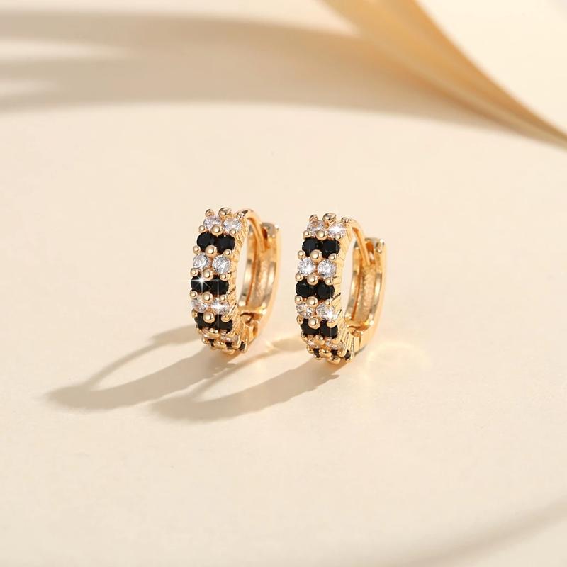 Bông Tai độc đáo Hở Zircon, Giá Cả Phải Chăng, Phong Cách Sang Trọng 1