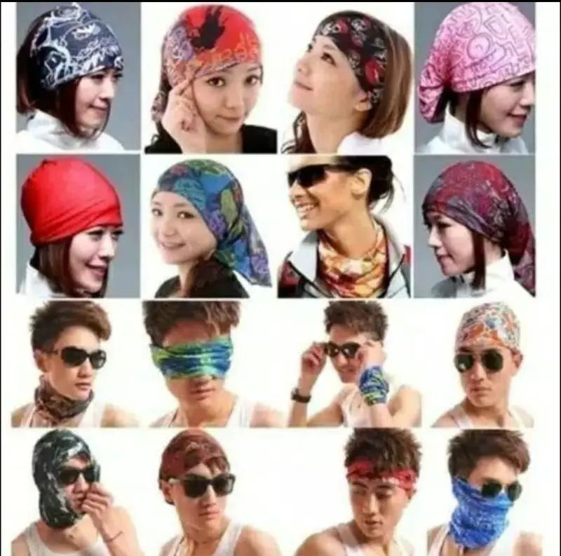 Buff Masker Bandana Multifungsi / Masker Motor Polos dan Motif 4