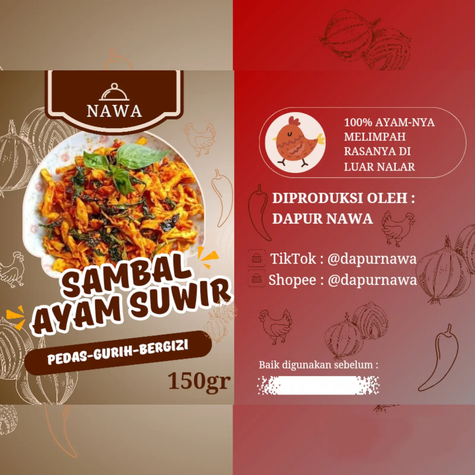 Sambel Sambal Ayam Suwir Sambel Siap Makan Sambal Segar Sambel Ayam Cakalang Ayam Suwir