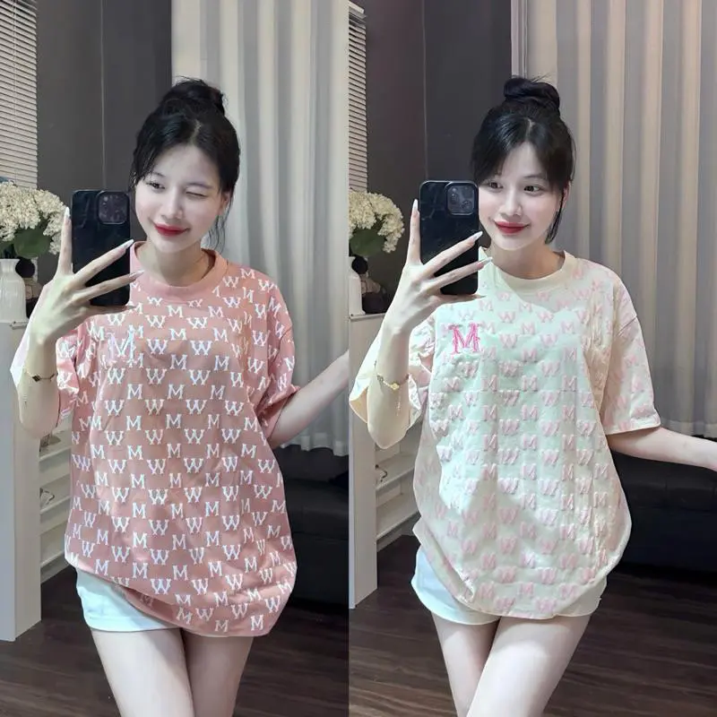 Freesize t-shirt with loose form <70kg embossed ( MW) top for men and women made of dry cotton