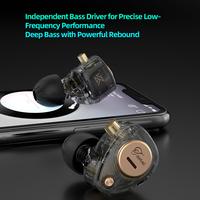 Gambar KZ Taurus Single DD Dynamic Driver IEM In Ear Monitoring Earphone with MIC - Black dari Knowledge Zenith Store Kota Administrasi Jakarta Barat 4 Tokopedia